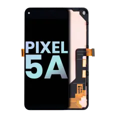 OLED Assembly With Frame Compatible For Google Pixel 5A 5G (Genuine OEM) (Black)