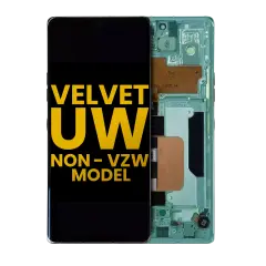 OLED Assembly With Frame Compatible For LG Velvet 5G (Non-Verizon 5G UW Frame) (Refurbished) (Green)