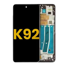 LCD Assembly With Frame Compatible For LG K92 5G (Refurbished) (Titan Gray)