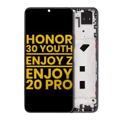 LCD Assembly With Frame Compatible For Honor 30 Youth / Huawei Enjoy Z 5G / Huawei Enjoy 20 Pro (Refurbished) (Magic Night Black)