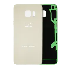 Back Cover Glass Compatible For Samsung Galaxy S6 Edge Plus (Verizon 4G) (Service Pack) (Gold)