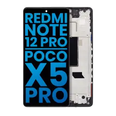 LCD Assembly With Frame Compatible For Xiaomi Redmi Note 12 Pro 5G / Xiaomi Poco X5 Pro (Aftermarket: Incell) (All Colors)