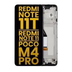 LCD Assembly With Frame Compatible For Xiaomi Redmi Note 11T 5G / Xiaomi Redmi Note 11 5G / Xiaomi Poco M4 Pro 5G (Refurbished) (All Colors)
