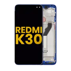 LCD Assembly With Frame Compatible For Xiaomi Redmi K30 5G (Refurbished) (Blue)