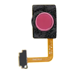 Home Button With Fingerprint Sensor Flex Cable Compatible For LG G7 ThinQ (Raspberry Rose)