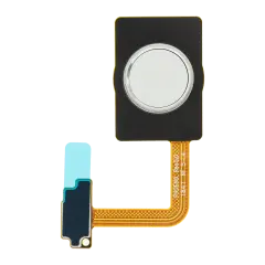 Home Button With Fingerprint Sensor Flex Cable Compatible For LG G7 ThinQ (Silver)