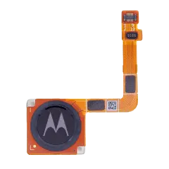 Home Button With Fingerprint Sensor Flex Cable Compatible For Motorola Moto G7 (XT1962 / 2019) (Genuine OEM) (Ceramic Black)