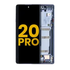 OLED Assembly With Frame Compatible For TCL 20 Pro 5G (Refurbished) (Moondust Gray)