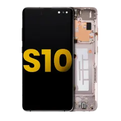 OLED Assembly With Frame Compatible For Samsung Galaxy S10 5G (Refurbished) (Royal Gold)
