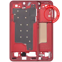 Mid-Frame Housing For Samsung Galaxy S25 5G (US & International Version) (Coral Red)