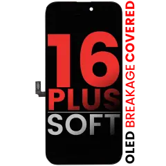 OLED Assembly Compatible For iPhone 16 Plus (Aftermarket Pro: XO7 Soft)