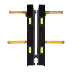 Plastic Rail (Right+Left) With Flex Cable for Nintendo Switch (Yellow)
