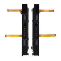 Plastic Rail (Right+Left) With Flex Cable for Nintendo Switch (Gray)