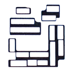 Mainboard Inline Insulator Sticker For iPhone 13 Pro (4 Piece Set) (10 Pack)