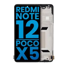LCD Assembly With Frame Compatible For Xiaomi Redmi Note 12 5G / Poco X5 (Aftermarket: Incell) (All Colors)