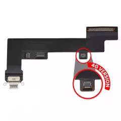 Charging Port Flex Cable For iPad Air 4 / iPad Air 5 (Cellular) (Used OEM Pull: Grade A) (White)