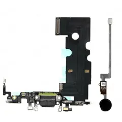Home Button Solution W/ Charging Port Compatible For iPhone 8 Plus (Space Gray) (Version 2)