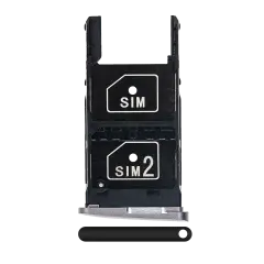 Sim Card Tray Compatible For Motorola Moto Z Play Droid (XT1635 / 2016) (Black)
