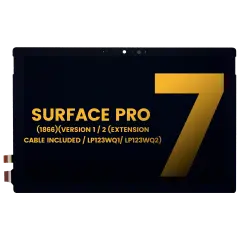 LCD Assembly With Digitizer Compatible For Microsoft Surface Pro 7 (Extension Cable Included) (1866 / Version 2: LP123WQ2) (Refurbished)