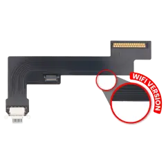 Charging Port Flex Cable Compatible For iPad Air 4 (WiFi Version) (Premium) (Sky Blue)