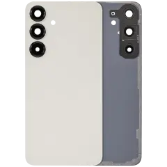 Back Cover Glass With Camera Lens Compatible For Samsung Galaxy S25 Plus 5G (No Logo) (Aftermarket Plus) (Pink Gold)