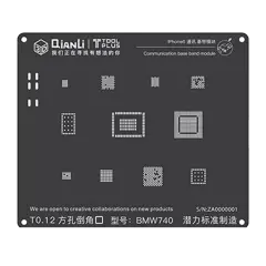 3D Communication iBlack Stencil For iPhone 6 (BMW740) (Qianli)