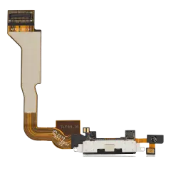 Charging Port Cable Compatible For iPhone 4 (CDMA) (Black)