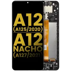 LCD Assembly With Frame Compatible For Samsung Galaxy A12 (A125 / 2020) / A12 Nacho (A127 / 2021) (Refurbished) (All Colors)