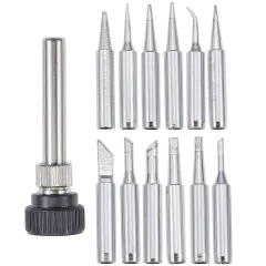 900M Replacement Soldering Iron Tips for Hakko / Yihua / Atten / Quick / Ryobi and More Soldering Stations/Guns (12 Piece Set)