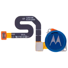 Fingerprint Scanner With Flex Compatible For Motorola Moto G7 Power (XT1955 / 2019) (Genuine OEM) (Marine Blue)