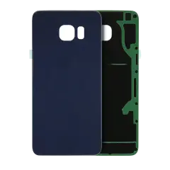 Back Cover Glass Compatible For Samsung Galaxy S6 Edge Plus (No Logo) (Aftermarket Plus) (Black Sapphire)