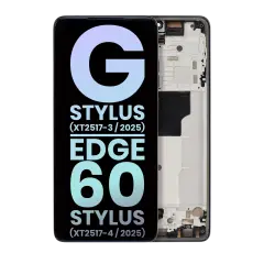 OLED Assembly With Frame Compatible For Motorola Moto G Stylus 5G (XT2517 / 2025) (Genuine OEM) (Gibraltar Sea)