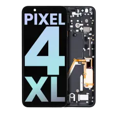 OLED Assembly With Frame Compatible For Google Pixel 4 XL (Oh So Orange Power Button) (Genuine OEM)
