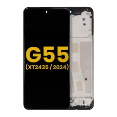 LCD Assembly With Frame Compatible For Motorola Moto G55 5G (XT2435 / 2024) (Refurbished) (All Colors)