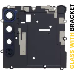 Back Camera Lens With Bracket Compatible For Motorola Edge 5G (XT2063 / 2020) (Solar Black)