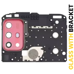 Back Camera Lens With Bracket Compatible For Motorola Moto G20 (XT2128 / 2021) (Flamingo Pink)