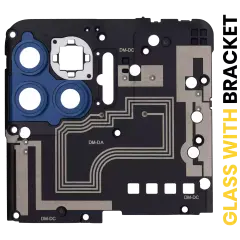 Back Camera Lens With Bracket For Motorola One 5G (XT2075-1 / 2020) (Oxford Blue)