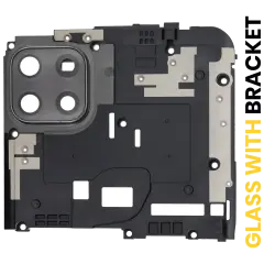 Back Camera Lens With Bracket Compatible For Motorola Moto G 5G (XT2113-3 / 2020) / One 5G Ace (XT2113-1/2 / 2021) (Volcanic Gray)