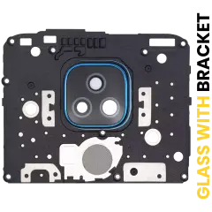 Back Camera Lens With Bracket Compatible For Motorola Moto E7 Plus (XT2081 / 2020) (Navy Blue)