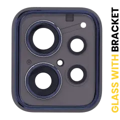 Back Camera Lens With Bracket Compatible For Motorola ThinkPhone (XT2309 / 2023) (Genuine OEM) (Carbon Black)