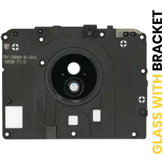 Back Camera Lens With Bracket Compatible For Motorola Moto G7 Power (XT1955 / 2019) (Brazil Version) (Ceramic Black)