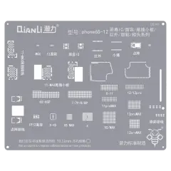 Bumblebee Stencil (QS148) For Phone 6S-12 Screen IC / Face ID / Tail Plug / Infrared / True Tone / Camera Series (Qianli)