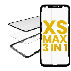 3 in 1  (Glass With OCA Pre-Installed + Frame) Compatible For iPhone XS Max (OCA Master)