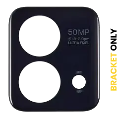 Back Camera Lens (Bracket Only) With Adhesive Compatible For Motorola Moto G Stylus 5G (XT2315 / 2023) (Black)