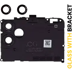 Back Camera Lens With Bracket Compatible For Samsung Galaxy A04E (A042 / 2022) (Black)