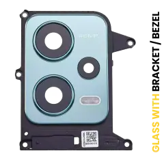 Back Camera Lens With Bracket / Bezel Compatible For Xiaomi Redmi Note 12 5G (Frosted Green)