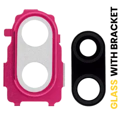 Back Camera Lens With Bracket Compatible For Xiaomi Redmi Note 7 / 7 Pro (Nebula Red)