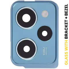 Back Camera Lens With Bracket / Bezel Compatible For Xiaomi Redmi Note 12 Pro Speed (Blue) / Poco X5 Pro 5G