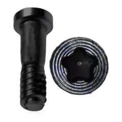 Bottom Screws Compatible For iPhone 5 (Black) (100 Pack)