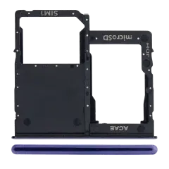 Single Sim Card Tray Compatible For Samsung Galaxy A41 (A415 / 2020) (Prism Crush Black)